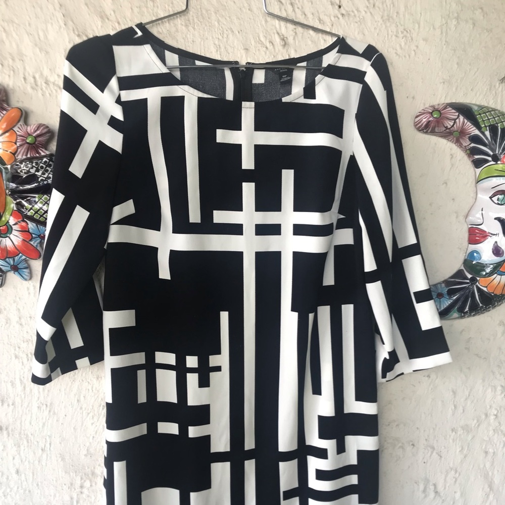 Ann Taylor Mod Sheath Dress 6P